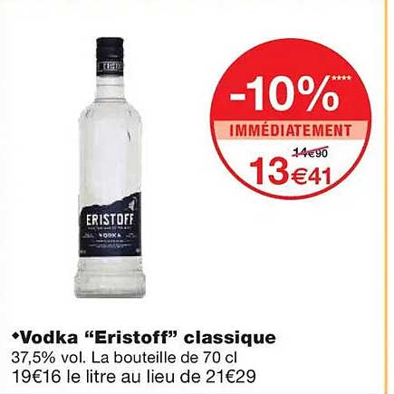 Vodka “Eristoff” classique