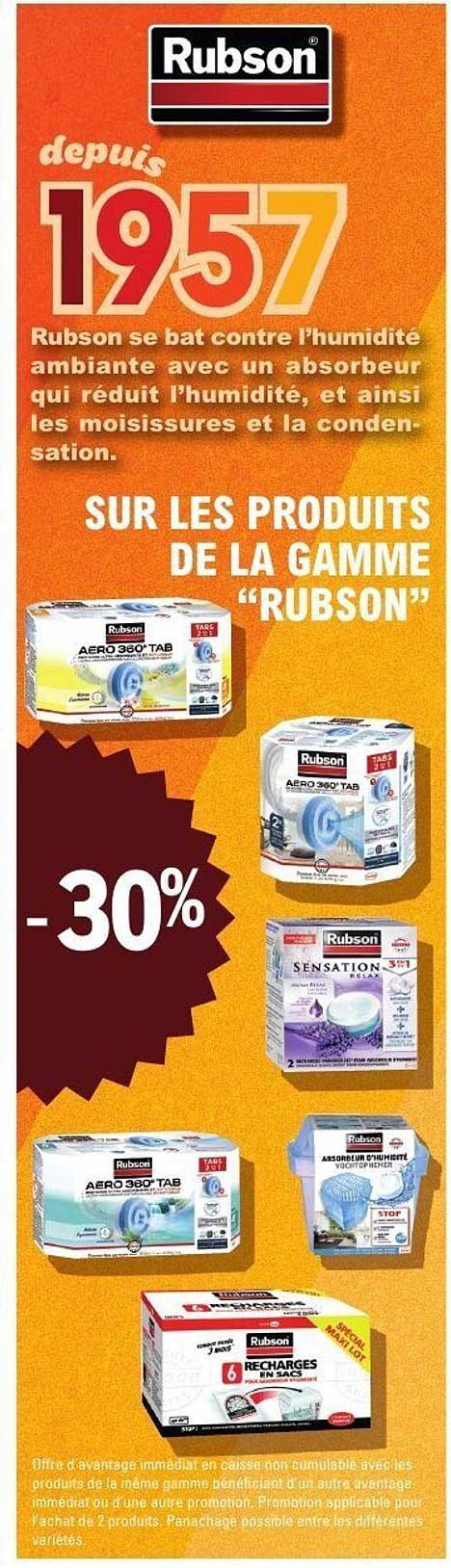 -30% sur les produits de la gamme 'Rubson'