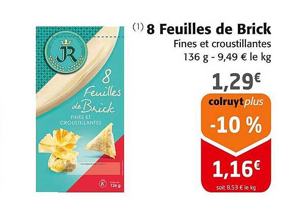 8 Feuilles de Brick