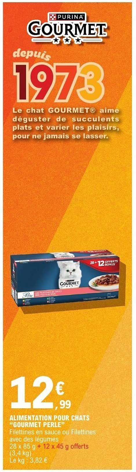 ALIMENTATION POUR CHATS "GOURMET PERLE"