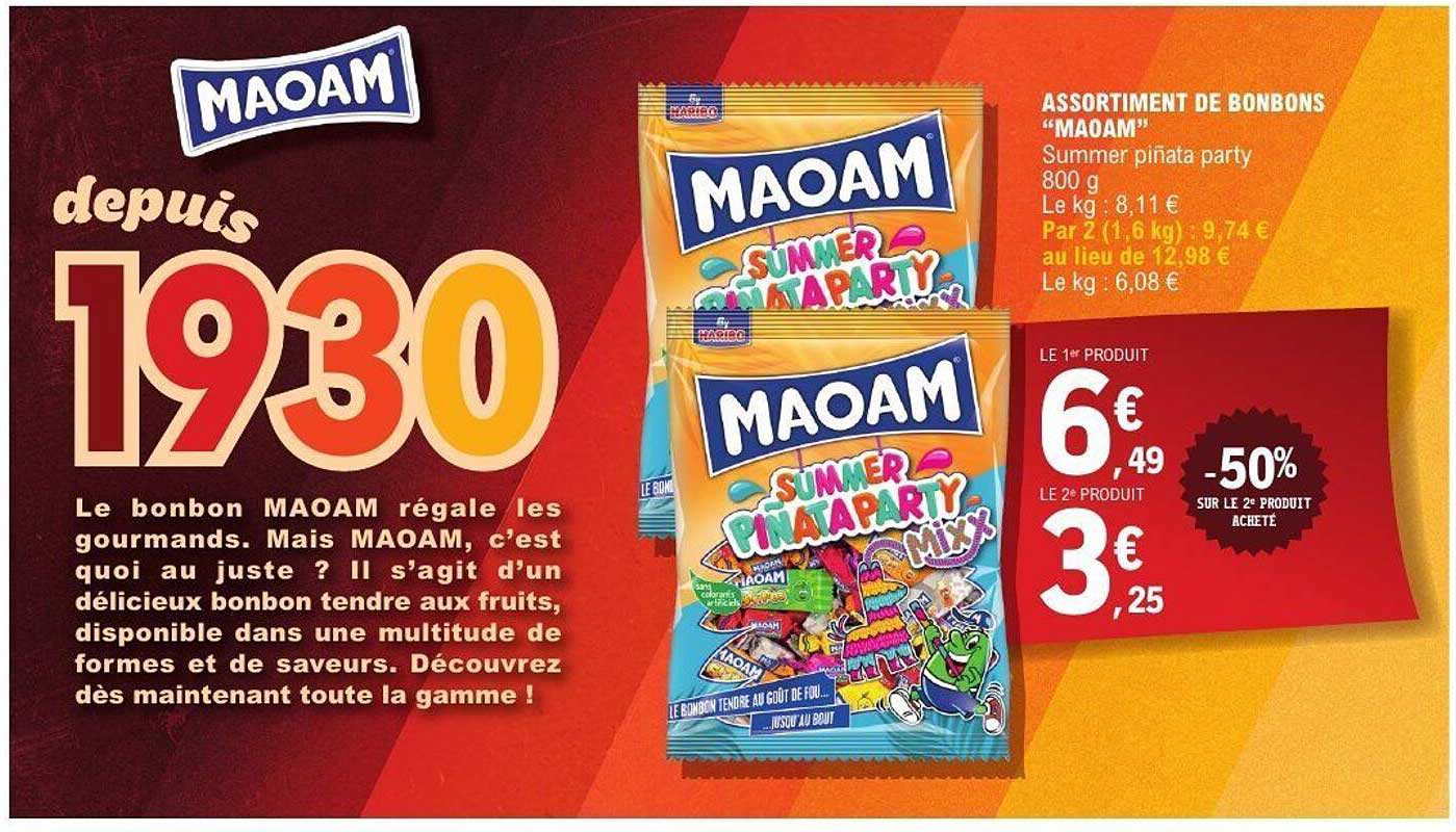ASSORTIMENT DE BONBONS "MAOAM" Summer piñata party 800 g