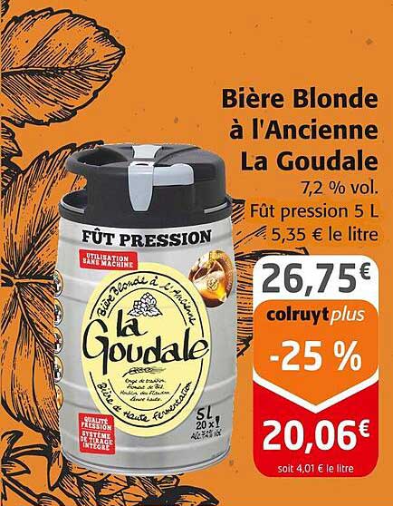 Bière Blonde à l'Ancienne La Goudale