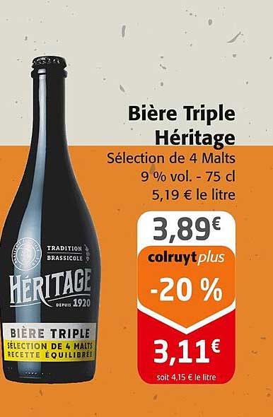 Bière Triple Héritage