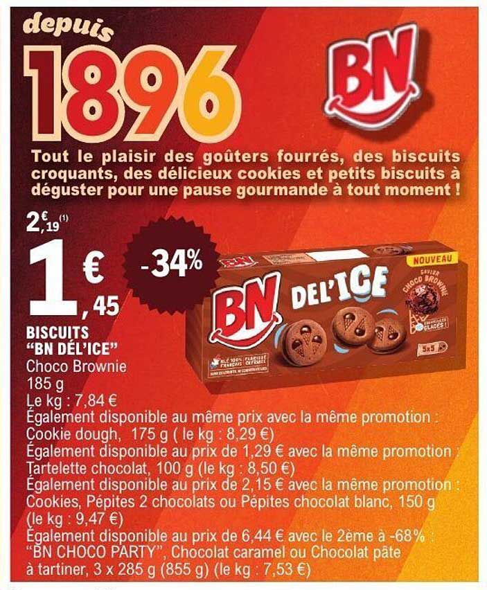 Biscuits "BN DEL'ICE" Choco Brownie