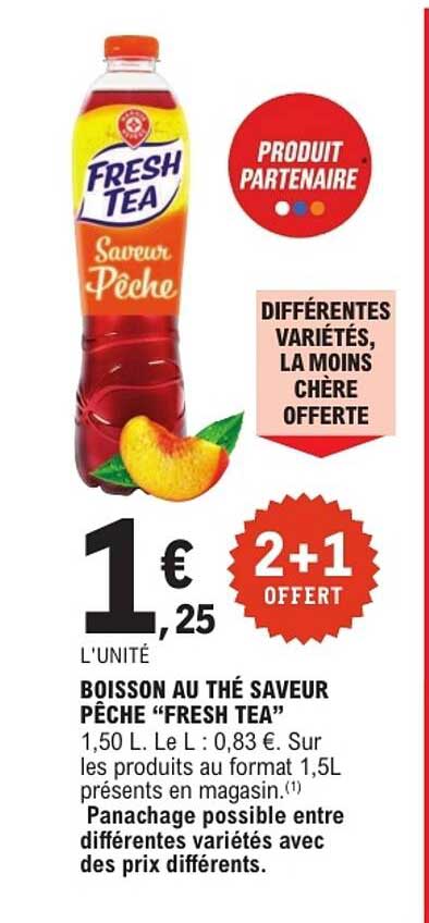 BOISSON AU THÉ SAVEUR PÊCHE “FRESH TEA”