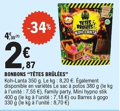 BONBONS “TÊTES BRÛLÉES”
