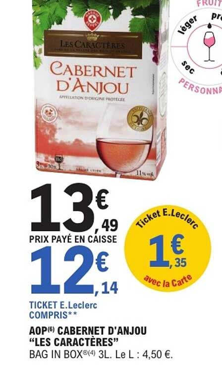 CABERNET D’ANJOU "LES CARACTÈRES"