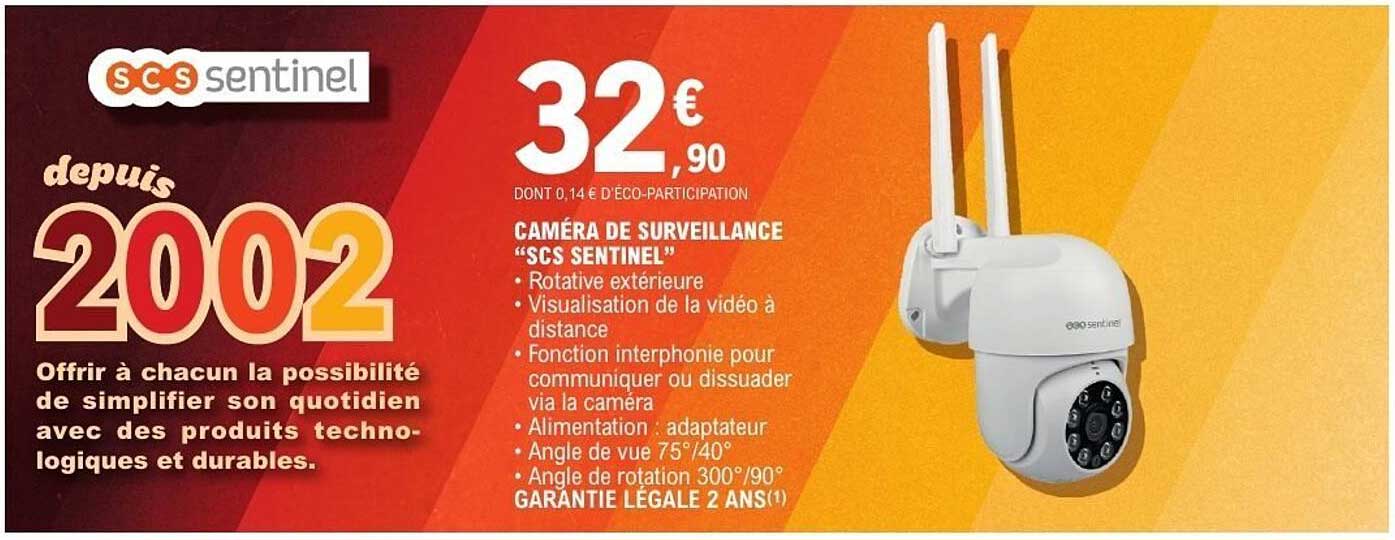 CAMÉRA DE SURVEILLANCE “SCS SENTINEL”