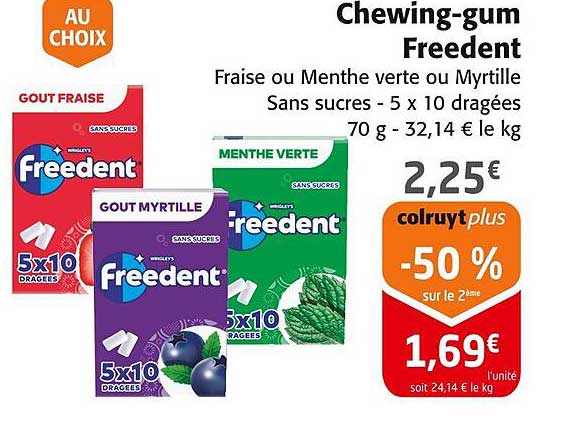 Chewing-gum Freedent