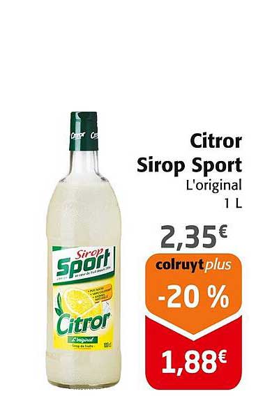 Citron Sirop Sport L'original 1 L