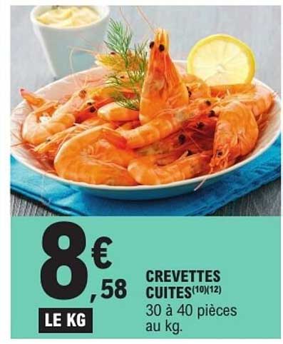 CREVETTES CUITES(10/12)