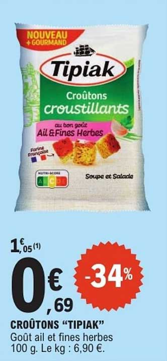 CROÛTONS "TIPIAK"
