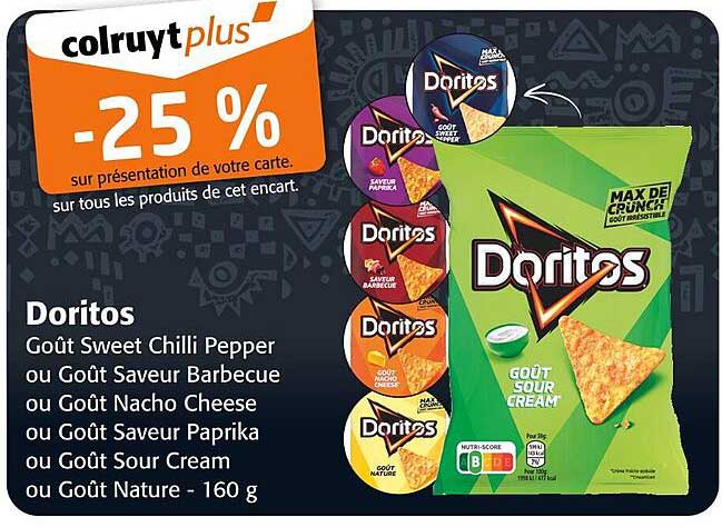 Doritos -25 %