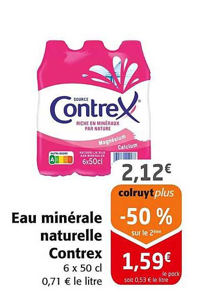 Eau minérale naturelle Contrex