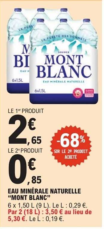 EAU MINÉRALE NATURELLE “MONT BLANC”