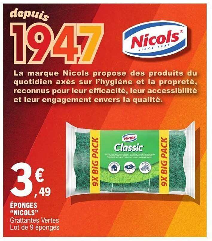 ÉPONGES "NICOLS"