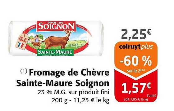 Fromage de Chèvre Sainte-Maure Soignon