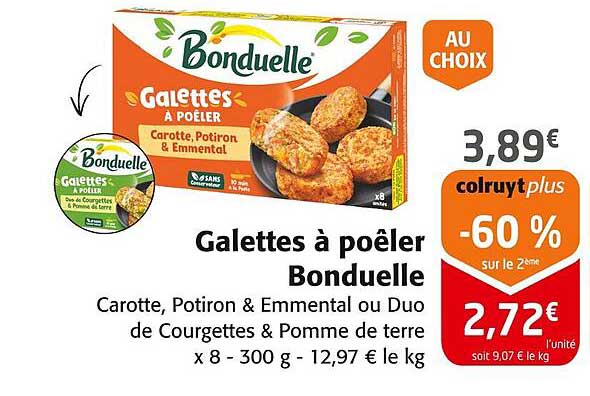 Galettes à poêler Bonduelle