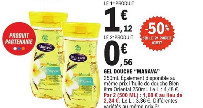 GEL DOUCHE "MANAVA"