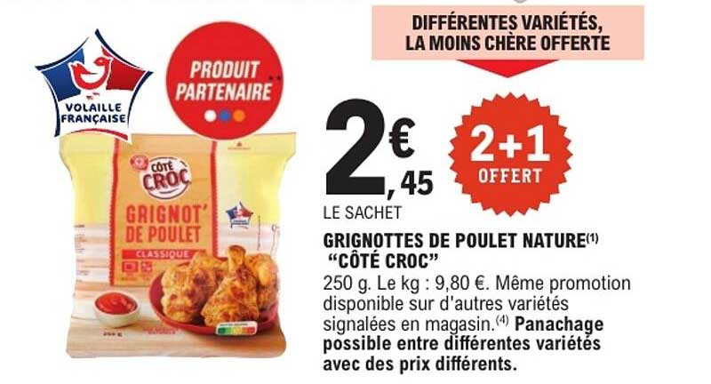 Grignottes de poulet nature "Côté Croc"