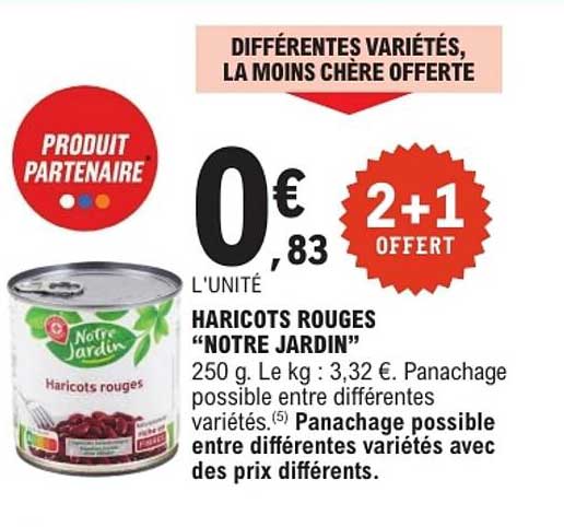 HARICOTS ROUGES "NOTRE JARDIN"