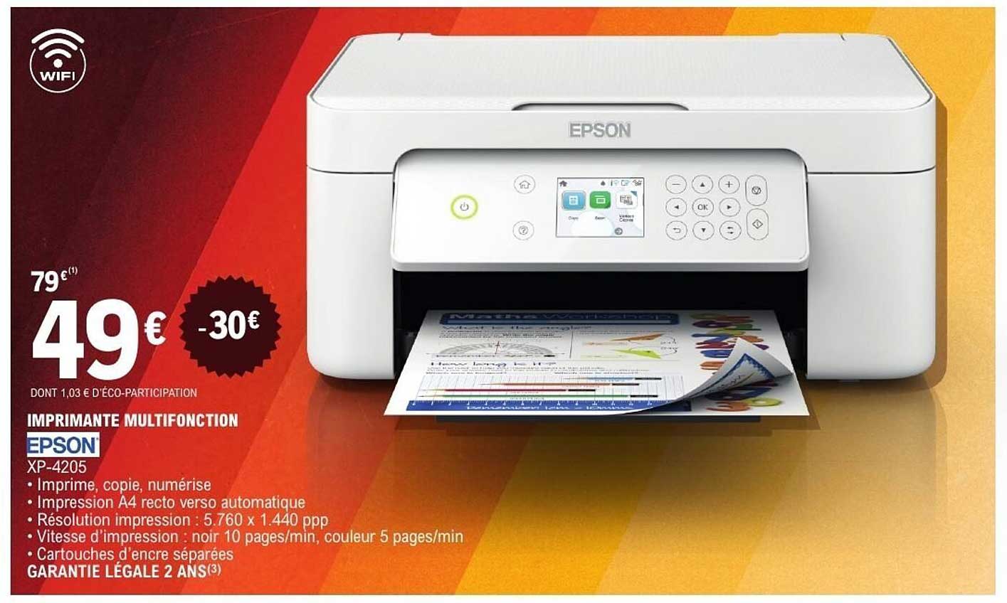 IMPRIMANTE MULTIFONCTION EPSON XP-4205