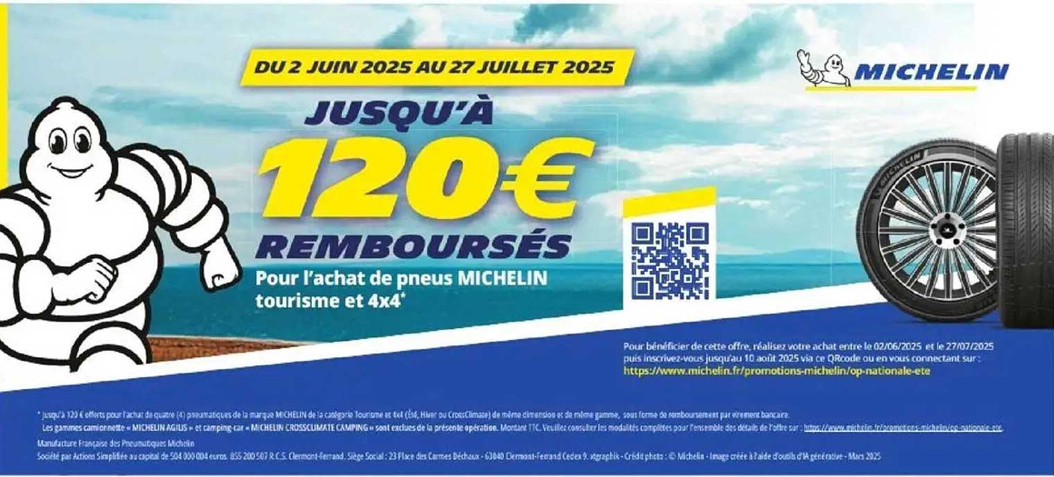 Jusqu'à 120€ REMBOURSÉS