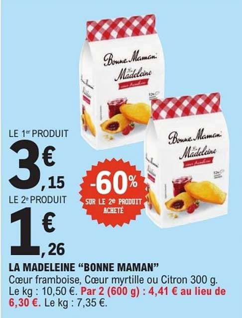 LA MADELEINE "BONNE MAMAN"