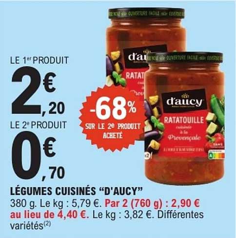 LÉGUMES CUISINÉS “D’AUCY”