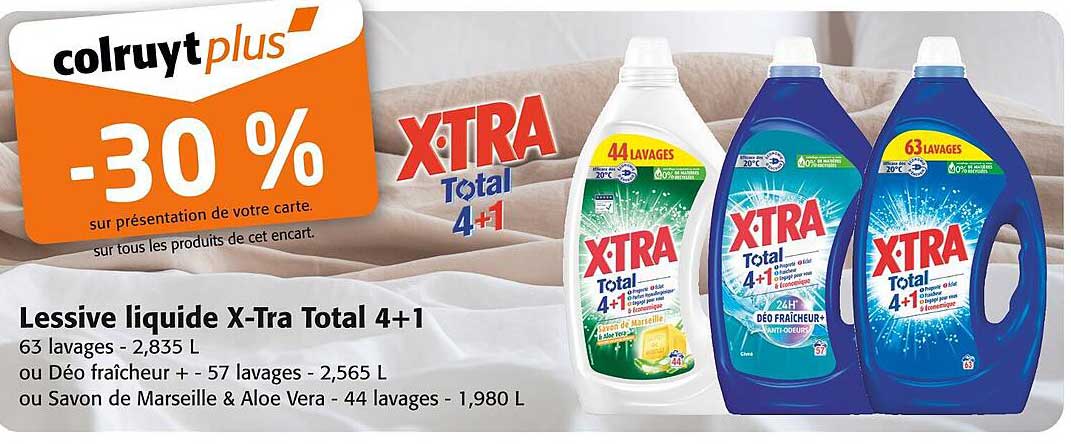 Lessive liquide X-Tra Total 4+1