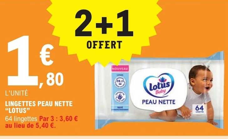 LINGETTES PEAU NETTE “LOTUS”