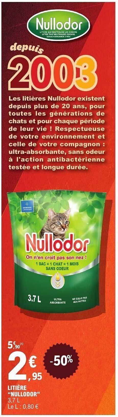 LITIÈRE "NULL odor"
