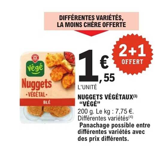 NUGGETS VÉGÉTAUX "VÉGÉ"