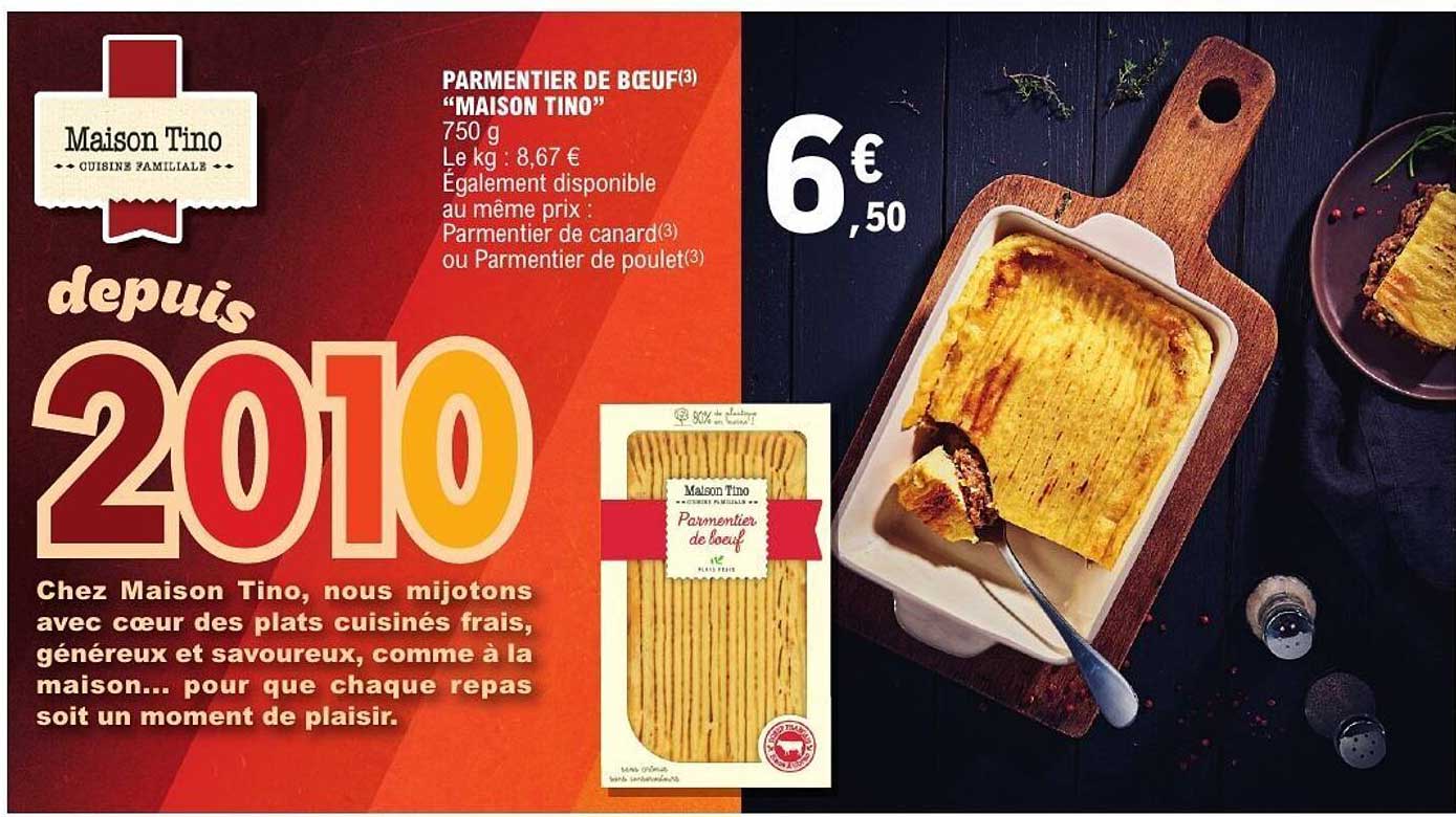 Parmentier de bœuf "Maison Tino" 750 g