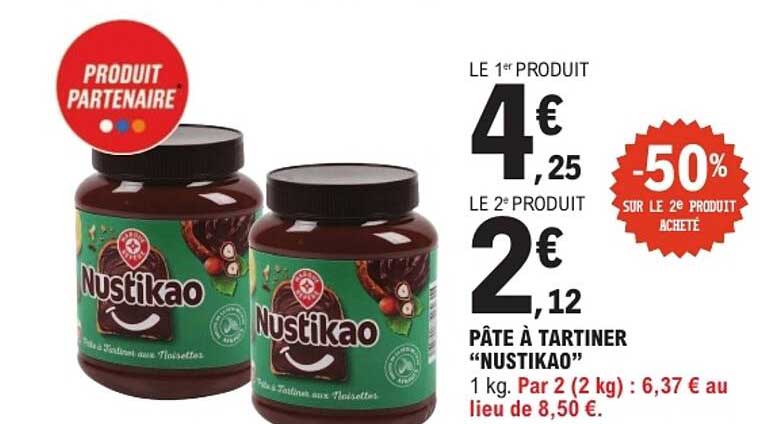 PÂTE À TARTINER “NUSTIKAO”