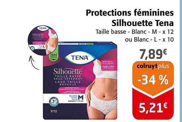 Protections féminines Silhouette Tena