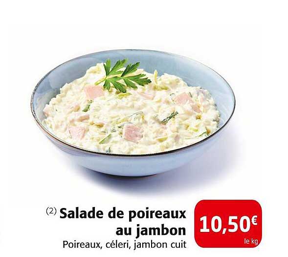 Salade de poireaux au jambon