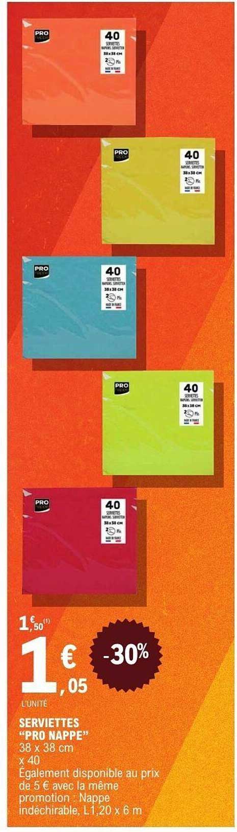 SERVIETTES "PRO NAPPE"