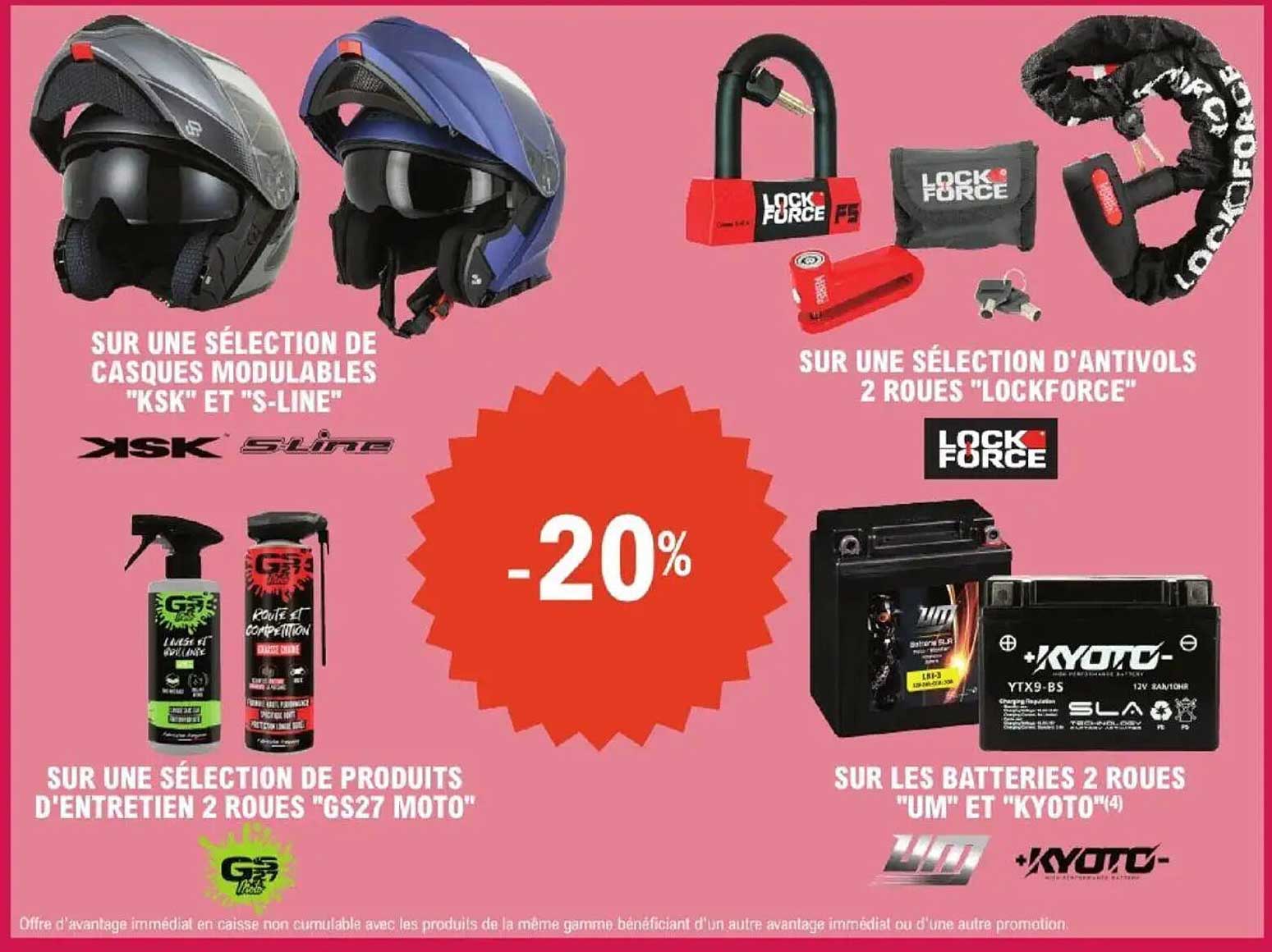 SUR UNE SÉLECTION DE CASQUES MODULABLES "KSK" ET "S-LINE"