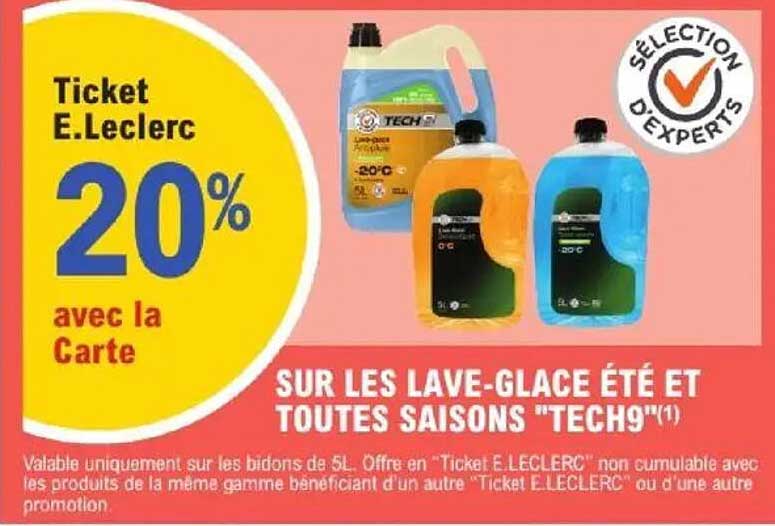 Ticket E.Leclerc 20% avec la Carte