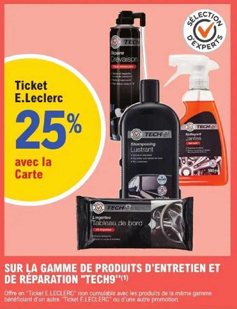 Ticket E.Leclerc 25% avec la Carte