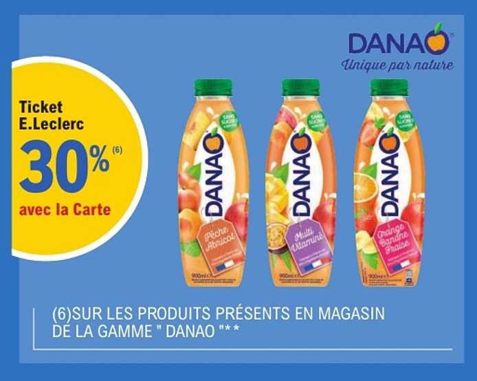 Ticket E.Leclerc 30% avec la Carte