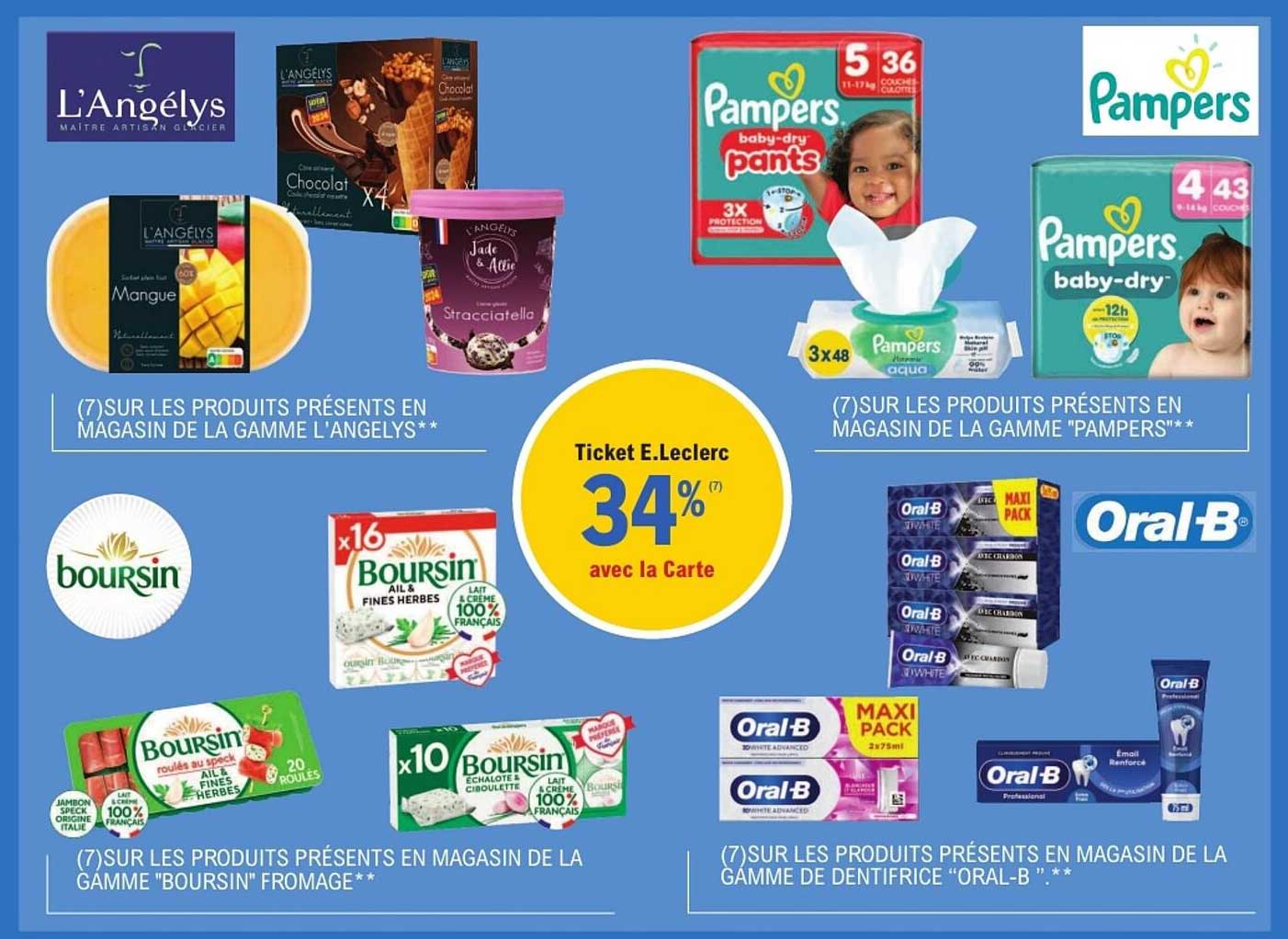 Ticket E.Leclerc 34% avec la Carte