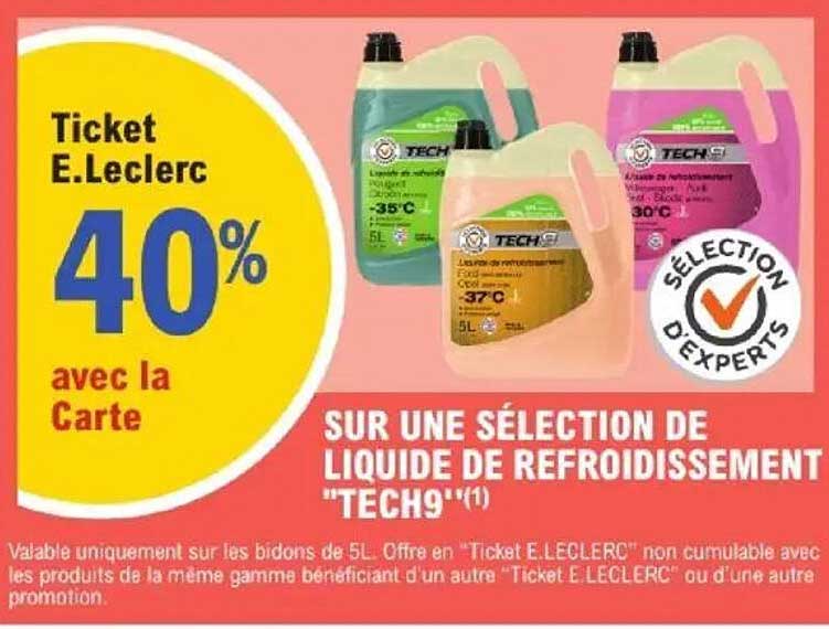 Ticket E.Leclerc 40% avec la Carte
