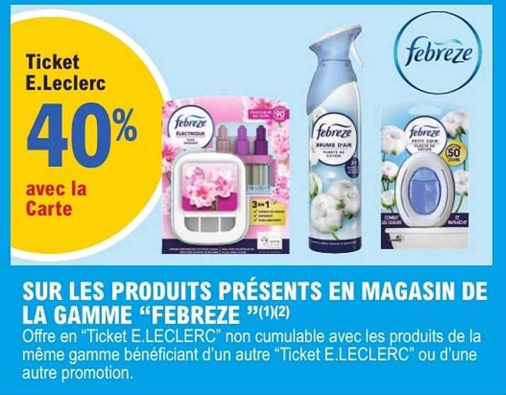 Ticket E.Leclerc 40% avec la Carte