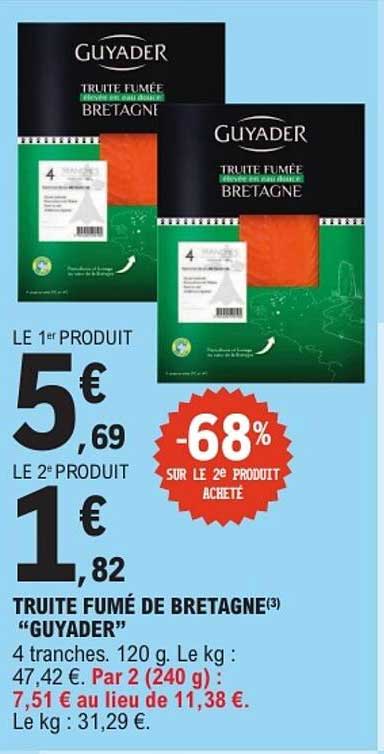 TRUITE FUMÉE DE BRETAGNE "GUYADER"