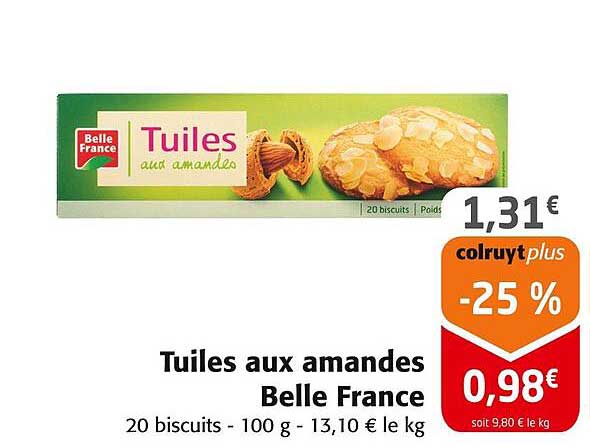 Tuiles aux amandes Belle France