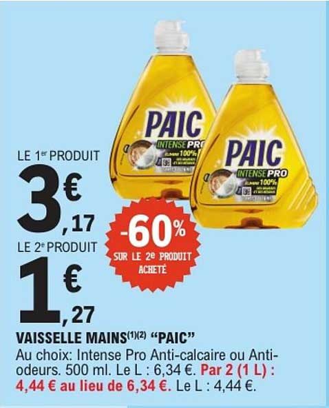 VAISSELLE MAINS (1/2) "PAIC"