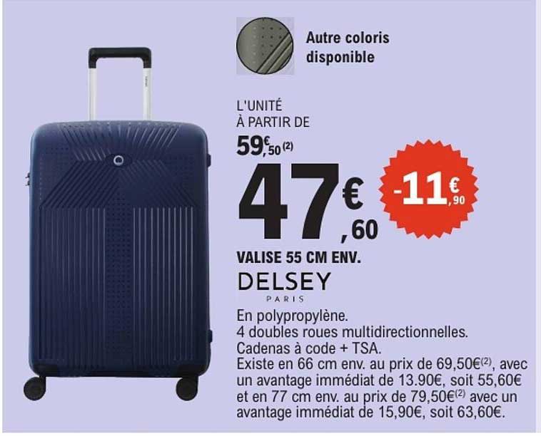 VALISE 55 CM ENV. DELSEY