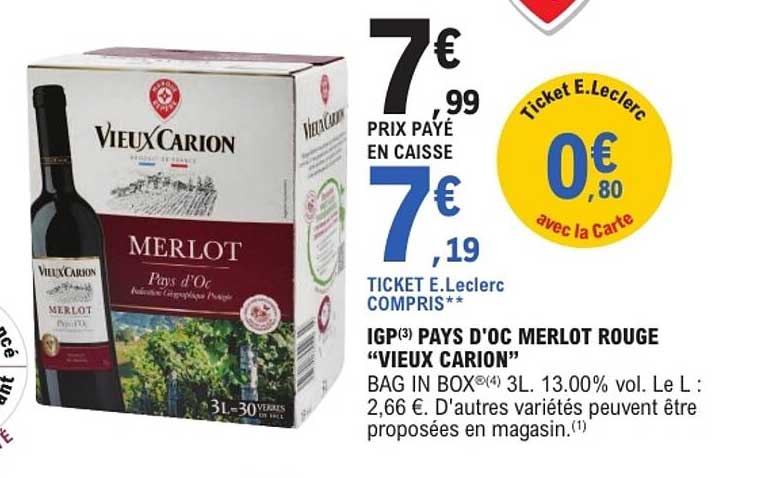 VIEUX CARION MERLOT